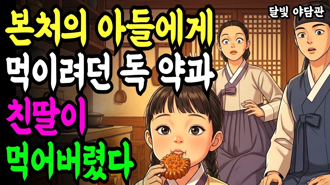 본처의 아들에게 먹이려던 독 약과를 친딸이 먹어버려 아무말도 못하고 평생을 산 계모 ㅣ 야담 전설 민담 설화 신화 조선 옛날이야기 수면동화 시니어라디오 오디오북