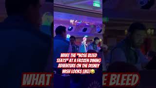 “nosebleed seats” at Arendelle #disney #disneywish #vlog #restaurantreview #review
