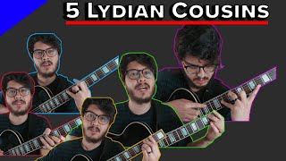 5 Cousins of the Lydian mode |