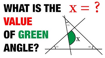 What is the value of angle X?  | Triangle Sum Theorem  | 7th Grade Math Olympiad