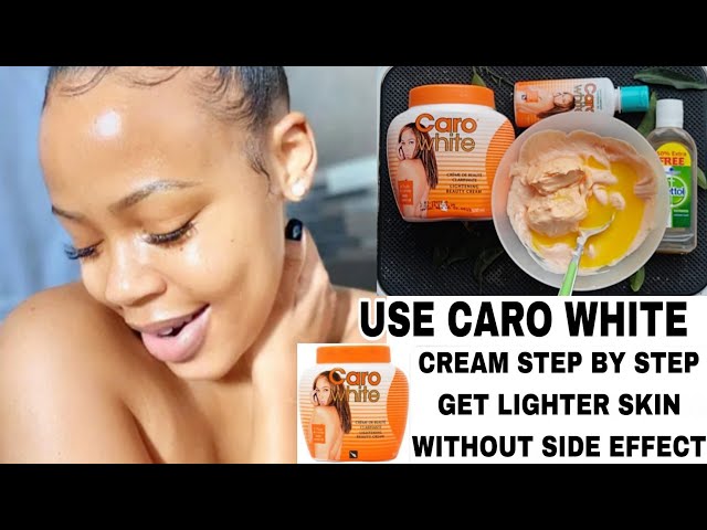 HOW TO MIX CARO WHITE CREAM SKIN LIGHTENING / STEP BY STEP WITHOUT SIDE  EFFECT #carowhite 