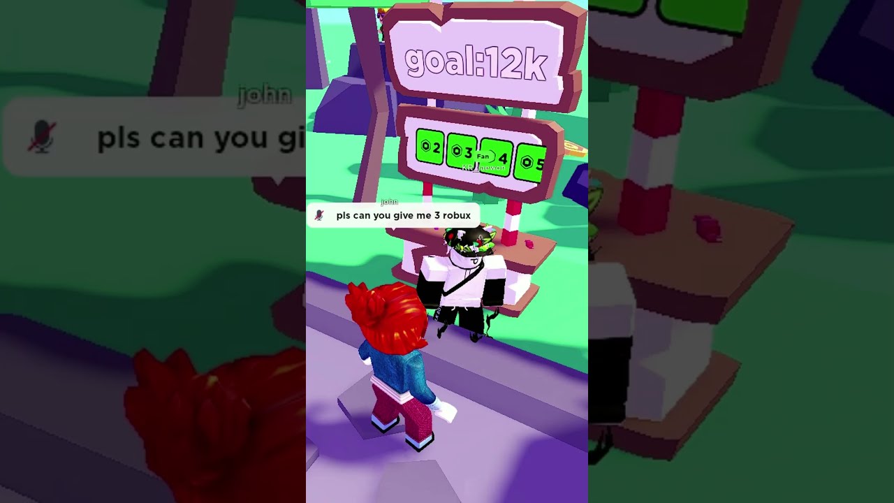 Acting BROKE Then Giving Them 10 000 Robux Shorts