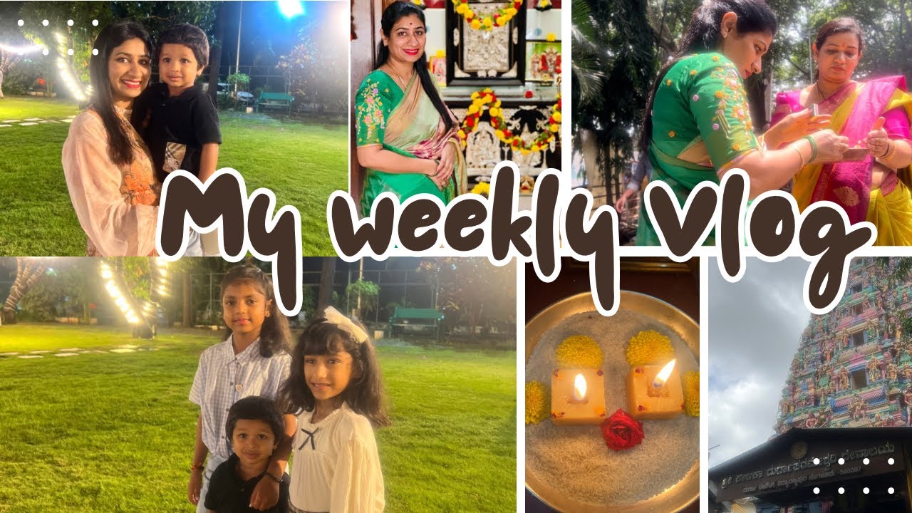 Birthday party|| Friday pooja || temple visit