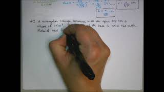 AP Calc AB Unit 3 Obj. 6B Optimization part 2