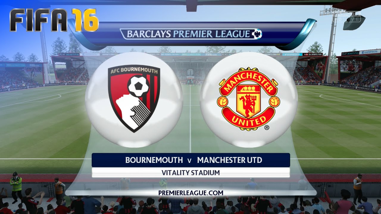 FIFA 16 - AFC Bournemouth vs. Manchester United @ Vitality Stadium (Season '16/'17)