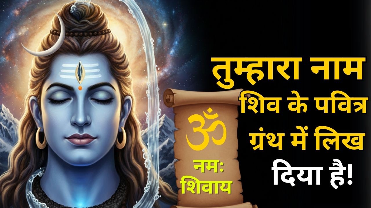 आज ब्रह्मांड ने तुम्हारा नाम शिव के पवित्र ग्रंथ में दर्ज कर दिया है! 