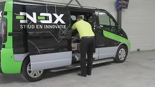 Dynnox bedrijfswagen inrichting: gemakkelijk en snel laden, lossen en transporteren