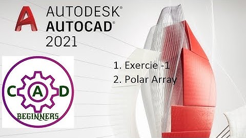 AutoCAD Tutorial for Beginners Exercise -1 , Polar Array