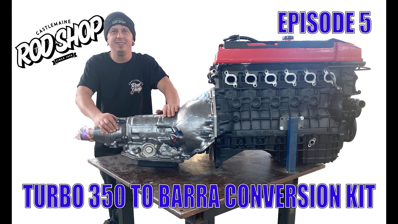 XF Falcon Barra swap EP 5 , Barra to GM T350 auto Adapter plate kit