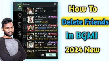 How To Delete BGMI Friends 2024 New Video | Pubg Me Friends Ko Kaise Delete Kare 2024