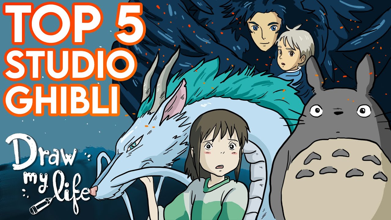 Las MEJORES PELÍCULAS de STUDIO GHIBLI | Draw My Life