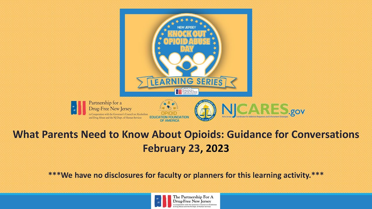 What Parents Need to Know About Opioids: Guidance for Conversations ...