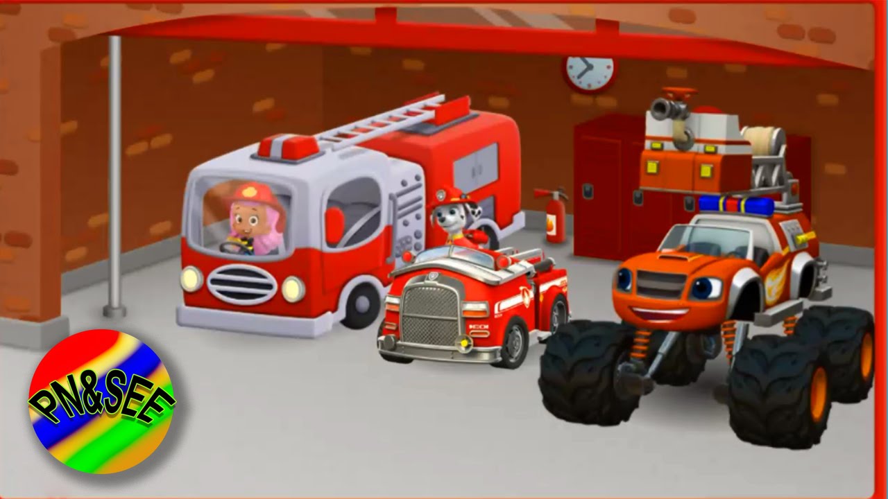 Blaze and The Monster Machines Paw Patrol and Bubble Guppies