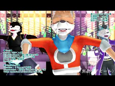 【UTAU ＆ MMD】ヒアソビ／紅鏡緋色With ロウ・アロ
