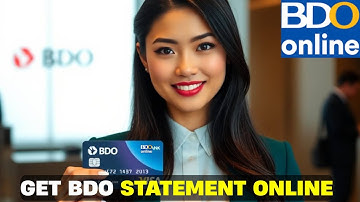 How To Request Bank Statement From BDO Online | How To Get Bank Statement From BDO Online