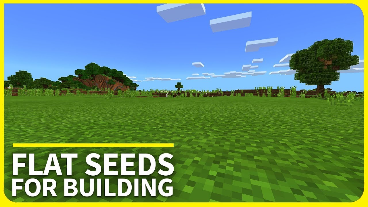 Minecraft PE Seeds - TOP 3 Flat Seeds for Building - MCPE 1.2 / Xbox