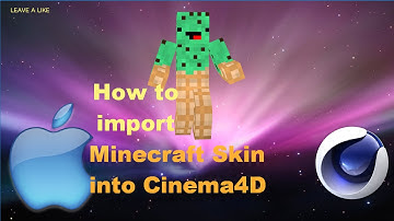 How to import a Minecraft Skin into Cinema4D (Mac)