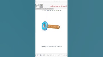 Binding Screw for Wood |@Engineer.Imagination | #foryou #shorts #solidworks #3d #model