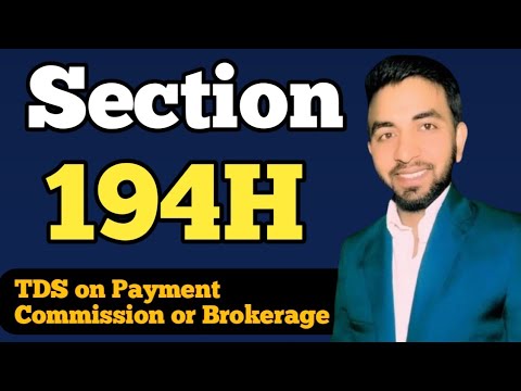 🔥Section 194H TDS on commission Or Brokerage | 194H || #Ranjeet_Gyan ...