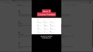 Nuxt 3 - Course Preview #shorts screenshot 2