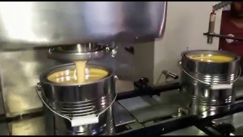 Automatic Paint Filling machine with online lid pressing