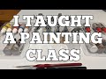 I taught a miniature painting class