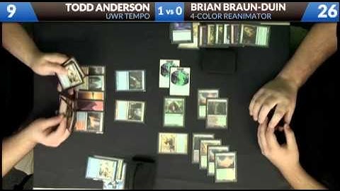 Todd vs BBD 11/02/2012: U/W/R Tempo vs 4-Color Reanimator - Gameplay
