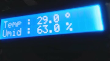 Aferição Temperatura e Umidade relativa Arduino