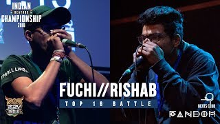 FUCHI vs. RISHAB | Indian Beatbox Championships 2018 - TOP 16 SOLO BATTLE