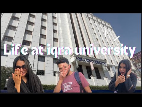 University life at iqra university | my friends | kamran Rajput - YouTube