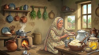 Dadi ama ki Morning Rotain in Desi ghee🌤️ | old women making lasi dahi and ghee 🥫| Solo Living 😌