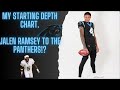 My Starting Depth Chart. Jalen Ramsey to the Panthers!? #CarolinaPanthers #KeepPounding