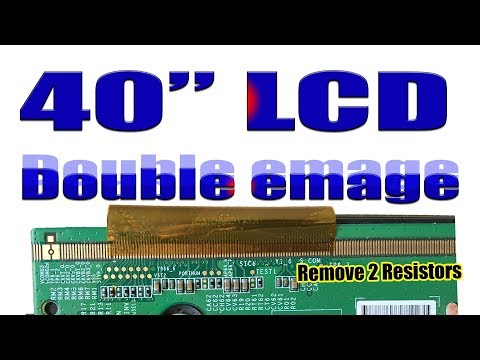 40  LCD TV double image problem solved   without cutting    