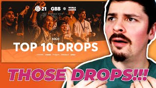 COLAPS REACTS | TOP 10 DROPS 😱 | Solo | GBB21: WORLD LEAGUE