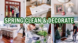 SPRING CLEAN & DECORATE WITH ME | PRODUCTIVE DAY OF CLEANING | MOTIVATION