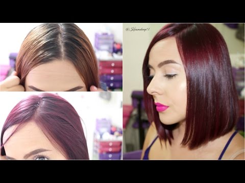 Como Pintarse El Pelo En Casa Violeta Karomakeup Youtube