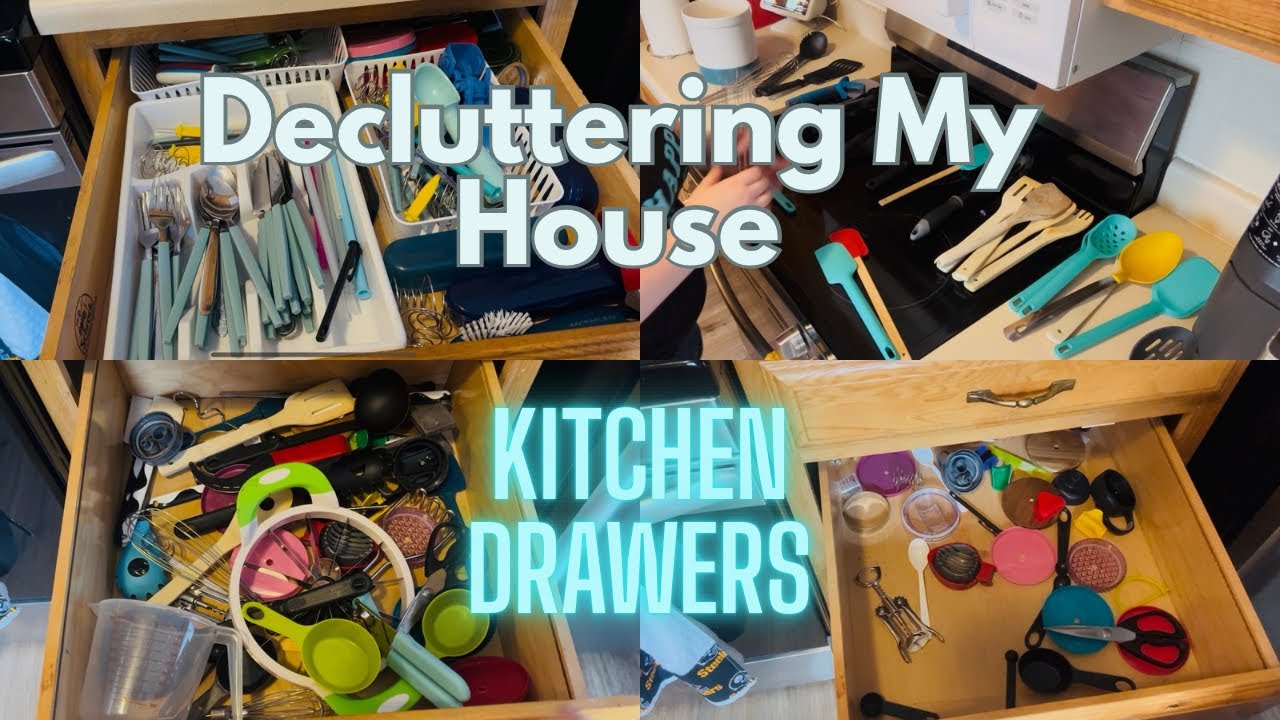 Decluttering My House in 2026! Kitchen Drawers! 