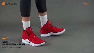 Nike Hyperdunk X Team on feet