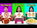 No Hand One Hand Two Hand Challenge | 24 Hour School Challenges Funny Ideas and Crazy Situations