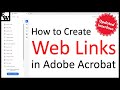 How to Create Web Links in Adobe Acrobat (UPDATED Interface)