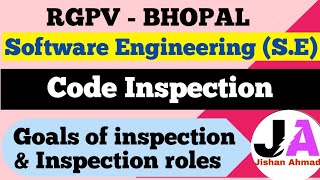 Code Inspection | Goals of inspection & inspection roles | Software Engineering