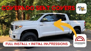 Coverado Seat Covers for Toyota Tundra Platinum | Full Install | Impressions