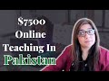 How to make 7500 with online teaching in pakistan  nosheen khan 