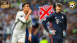 (3) times when "Cristiano Ronaldo" destroyed Bayern Munich and Neuer without mercy 💀🔥 | 4K