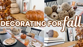 FALL HAUL + DECORATING 🍂 GET YOUR HOME READY FOR FALL ON A BUDGET! | Kohls Fall Decor Home Styling