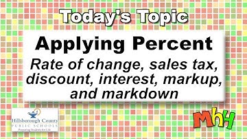 Math Homework Hotline 11-1-18 Applying Percent