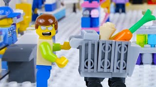 LEGO City Shopping Fail STOP MOTION LEGO City  | LEGO City | Billy Bricks | Wildbrain Superheroes