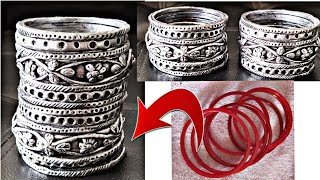 How to use old bangles to make new bangles | How to make air dry clay bangles