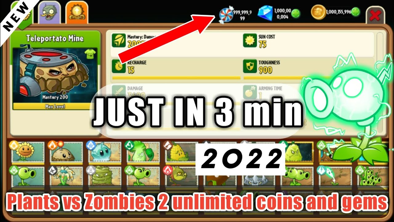 Hack Plants vs Zombies 2 2019 II Level Max Mastery 9999 Plants