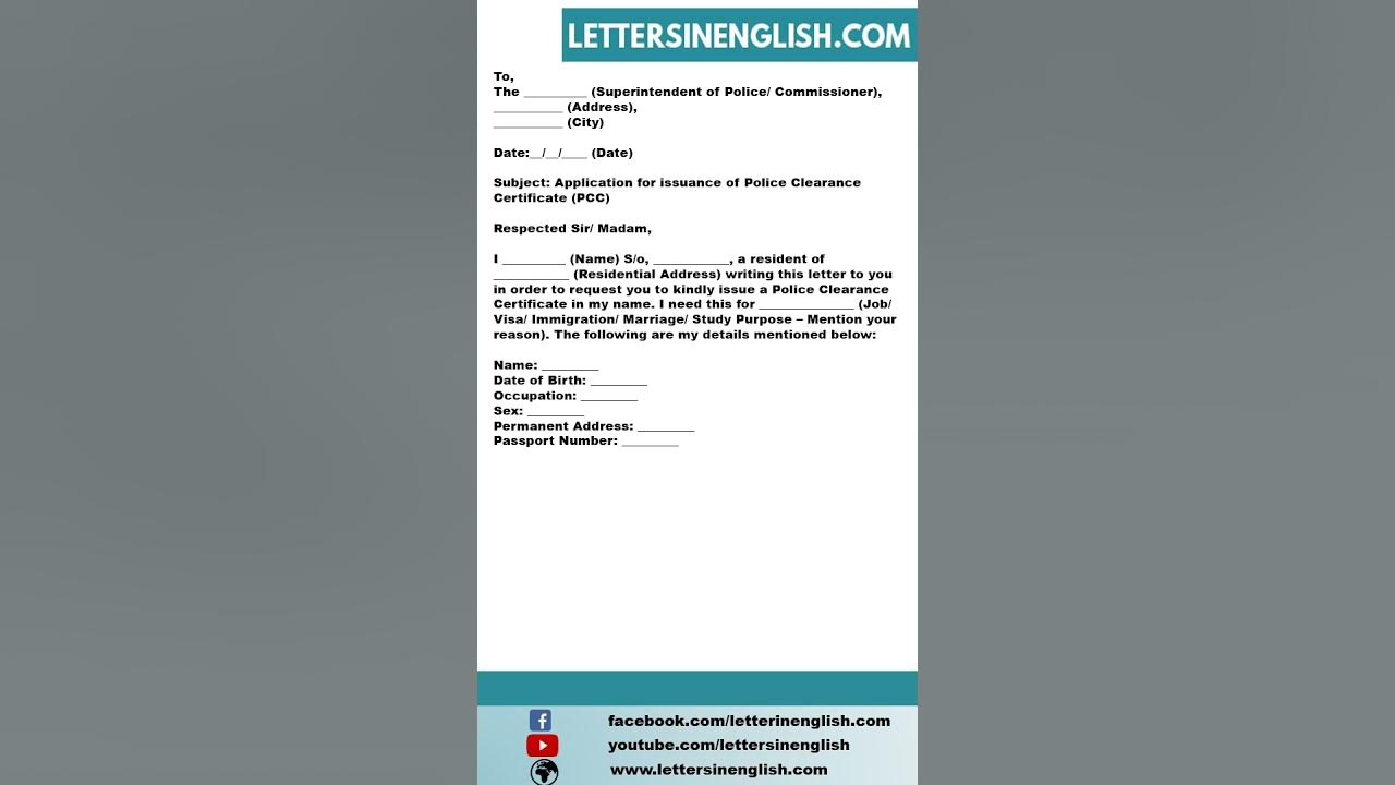 request-letter-for-police-clearance-certificate-pcc-youtube